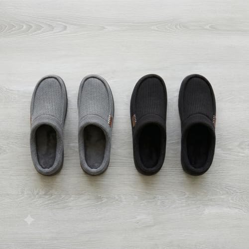 Image of Dearfoams Men's Brendan Indoor /Outdoor Breathable Memory Foam Clog House Shoe with Wide Widths Slipper