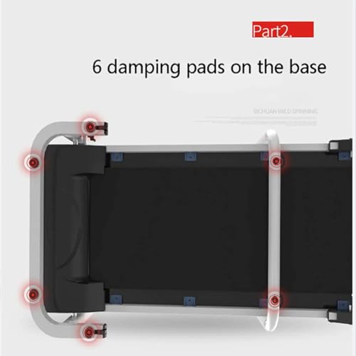 Image of Walking Treadmill with Long Handraill for Balance, Recovery Fitness Exercise Machine Foldable for Home Use Treadmill Walking Pad with Holder for Phone & Cup