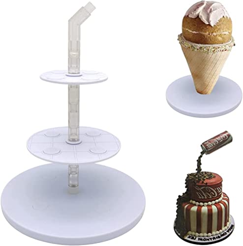 Estructura de apoyo para tartas, marco 2 en 1, reutilizable, antigravedad, para tartas, soporte para decorar bodas, fiestas de cumpleaños Cover