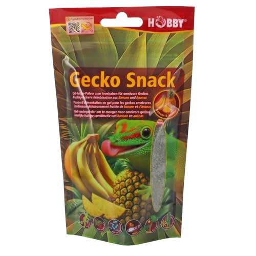 Hobby Terraristik Gecko Snack Banane/Ananas – Fruchtiges Gel-Futter für Geckos | 1 Stück | Mit hochwertigem Insektenmehl und Probiotika für mehr Vitalität Hobby Terraristik Gecko Snack Banane/Ananas – Fruchtiges Gel-Futter für Geckos | 1 Stück | Mit hochwertigem Insektenmehl und Probiotika für mehr Vitalität