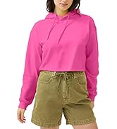 URBAN BUCK Womens Neon Orange Cropped Hoodie Casual Long Sleeve Crop Top  Hooded Sweatshirt (S) at Amazon Women's Clothing store