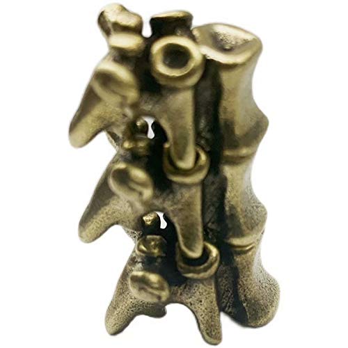 TAOYATAO Retro Brass Vertebra edc beads keychain DIY accessories paracord beads
