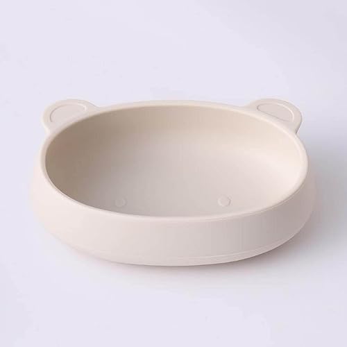 Miniatura 4 de Lopeceal Plato de comida para niños plato irrompible de silicona sin BPA cuenco de alimentación para bebés  cuchara adorable plato de comida para
