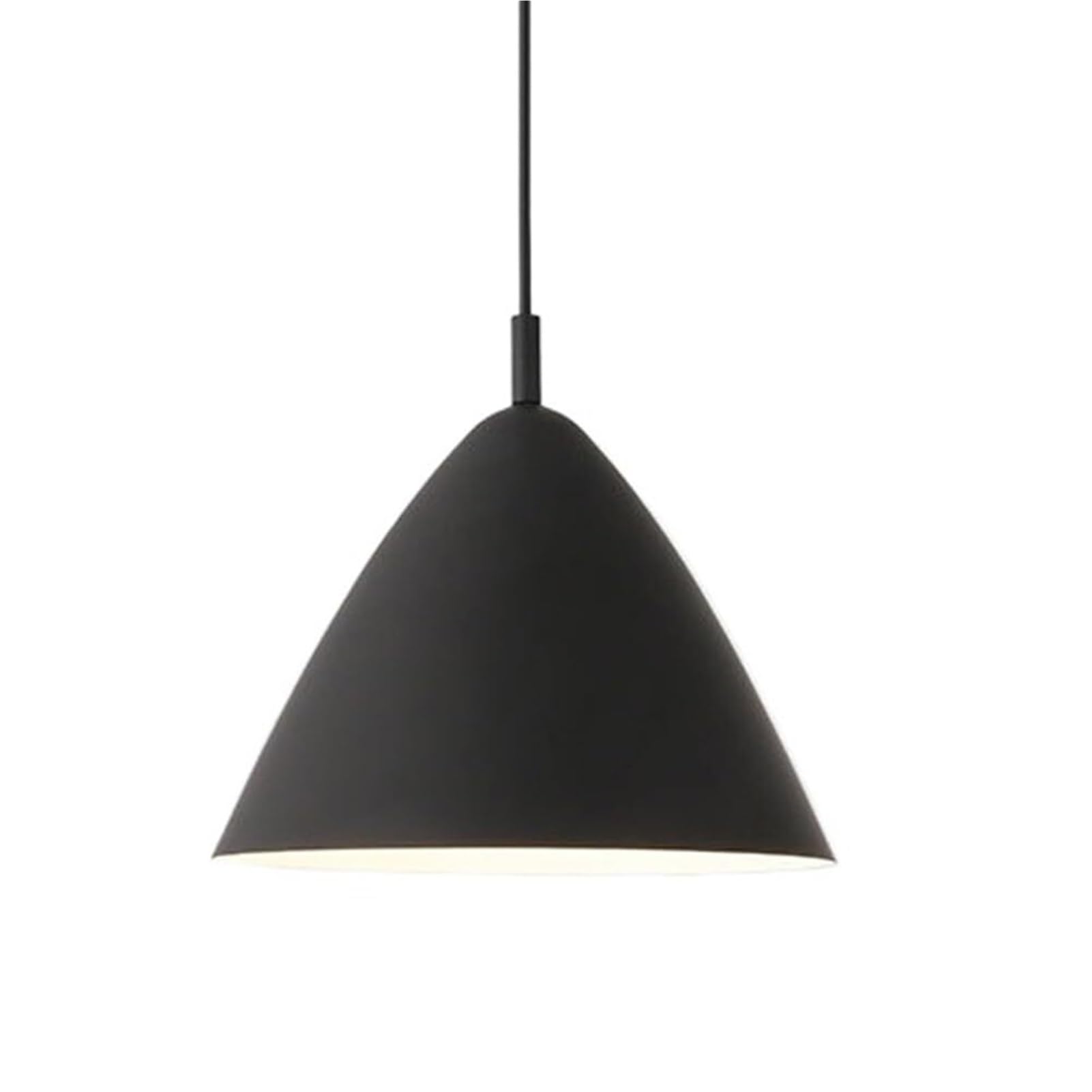 KBUUKYYXouy Colorful Metal Pendant Light Fixture for Kitchen Sink Minimalism Vintage Lighting, Nordic Simple Ceiling Hanging Lamp Chandelier for Over Island Dining Room(Black,10.6in)