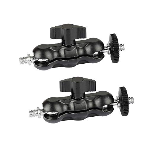 CAMVATE Universal Magic Arm mit 1/4 '-20 Gewinde (Schwarz, 2 Stück)