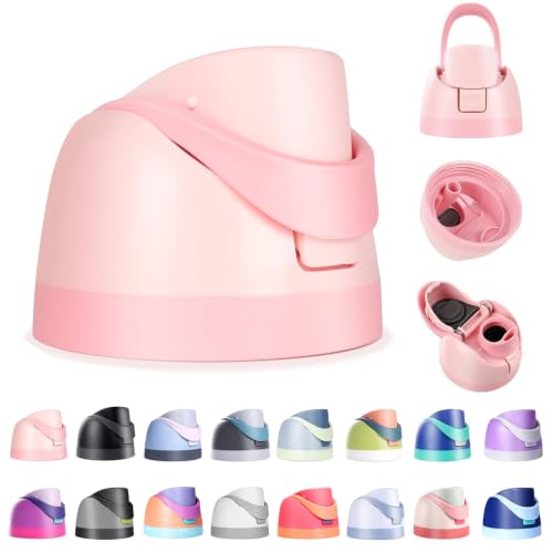 Ruzkq Replacement Lid for Owala Freesip, Compatible with Owala Cup 16oz 24oz 32oz 40oz, One Button Water Bottle Top Lid Replacement Accessory, Leakproof, BPA-Free, Pink