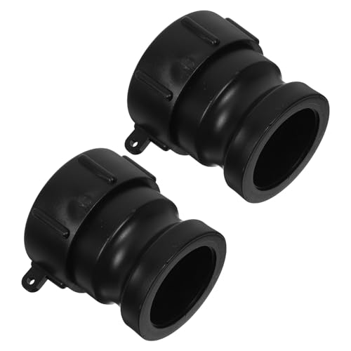 TOVINANNA Adaptador de Rosca Fina 2 para Contenedores Ibc Conector Rápido de Plástico para Manguera de Jardín Accesorio para Tanques de Agua Industrial Compatible Sistemas de Riego y