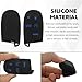 HABNVUON 5 Buttons Car Key Fob Cover, Key Fob Case, Premium Soft Full Protection Keys Case Shell, Car Accessories 5 Button Silicone Remote Smart Protector Cover Fit for Jeep Dodge Chrysler (Blue Key)