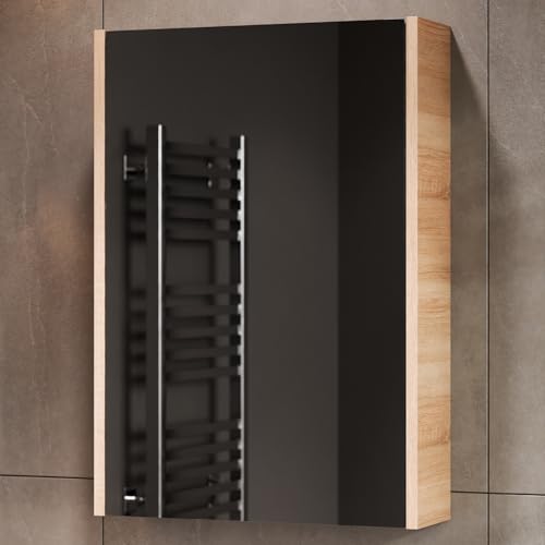 Planetmöbel Armoire de Toilette Salle de Bain 50 cm, Meuble de Salle de Bain, Armoire de Rangement...