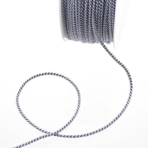 Cordon gris acétate 2mm x 100m idéal pour suspendre étiquettes et attacher paquets