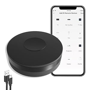 WiFi Smart Remote Controller Smart Home IR Universal Remote Blaster, One for All Control TV DVD AUD Fan Air Conditioner etc, Compatible with Alexa and Google Home