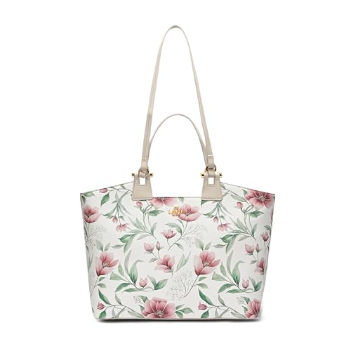 Image of LAVIE PARIS Women's Fleur Large Tote Handbag | Tote Bag for Work | Ladies Purse | Stylish Shoulder Bag | Gift for Women
