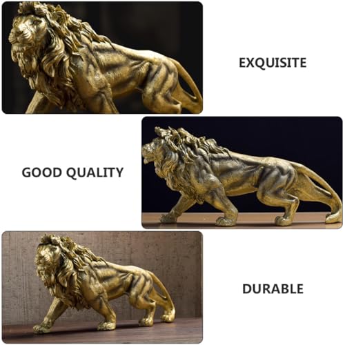 Statue de lion de bureau UKCOCO pour harmoniser la décoration du salon