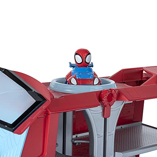 Spidey And His Amazing Friends Web Transporter Feature Vehicle, Lights & Sounds - Includes 3 Amazing Mini Vehicles, Unisex #TOP2