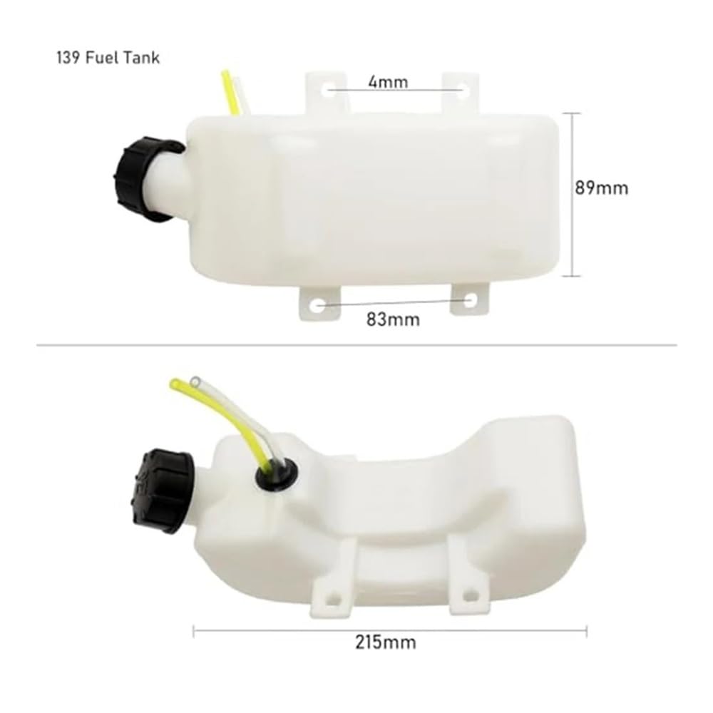 Gruppo Carburante for Tosaerba Adatto for Motore GX22 GX31 139F a 4 Tempi di Ricambio 17511ZM5003 for Attrezzi da Giardino Parti di Manutenzione