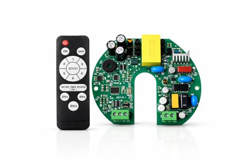 Image of BLDC RF Fan Driver Kit for Ceiling Fan | BLDC Controller PCB Board with Remote | 1200mm BLDC Fan Repair Replacement Kit | Energy Efficient Fan Driver |