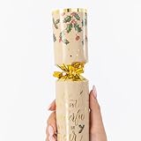 evelay Make Your Own Christmas Cracker Kit - Pack of 6 Festive DIY Crackers with Hats, Jokes & Ribbons - Personalise Your Own Fillers - Fun Family Craft Activity (Holly Taya) - Image 8