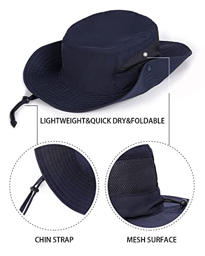 Image of Zylioo XXL Oversize UV Fishing Sun Hat for Big Heads,XL Quick Dry Boonie Hats,Large Cooling Safari Hats with Strap