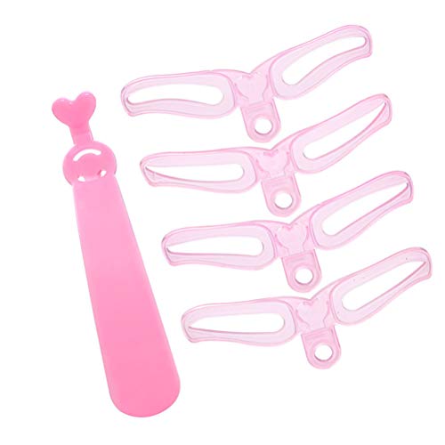 Lurrose Kit de estêncil de sobrancelha reutilizável, molde de desenho de sobrancelha, ferramentas de