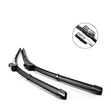 Sowohl der Querträger als auch das Hybrid-Wischerblatt sind aerodynamisch gestaltet und haben einen Spoiler. Ein Teil des Windes tropft, um die Blätter auf der Windschutzscheibe zu halten, und verhindert das Anheben bei hohen Geschwindigkeiten.