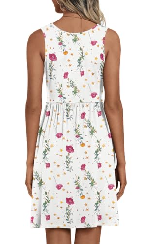 Image of CATHY 2026 Womens Casual Dress Summer Sleeveless Dresses V Neck Wrap Sexy Sundress with Pockets S-2XL