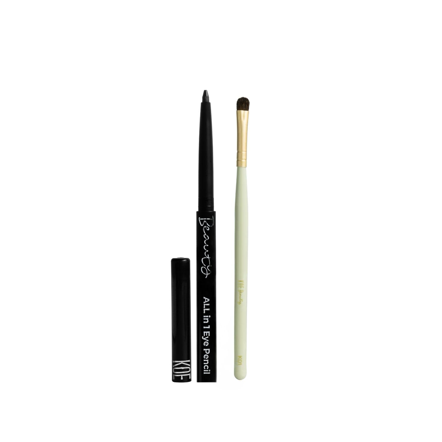 Eye & Smudge Brush Combo | All in 1 Eye Pencil + KO1 Smudge Brush | Long-Lasting, Easy to Use, Cruelty-Free & Vegan-image-17