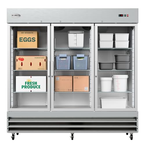 KoolMore RIR-3D-GD Triple Door Refrigerator