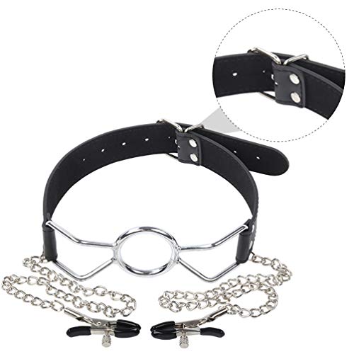 EXCEART 1 plugue bucal com braçadeiras, clipe para mamilo, grampos para mamilo, anéis para mamilo, j