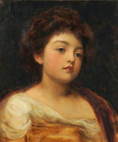 Toile Moderne Étude d'une jeune fille Lord Leighton - Idéal pour Décoration Salon