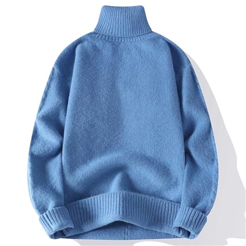 Turtleneck Sweaters for Men Vintage Grandpa Sweater Knit Oversized Jumper Christmas Sweater2