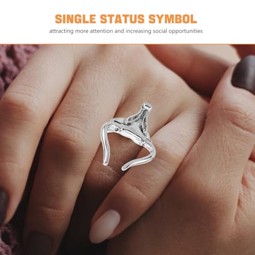 Bijoux pour les fêtes rétro punk comprenant bague dinger ring et collier - 4