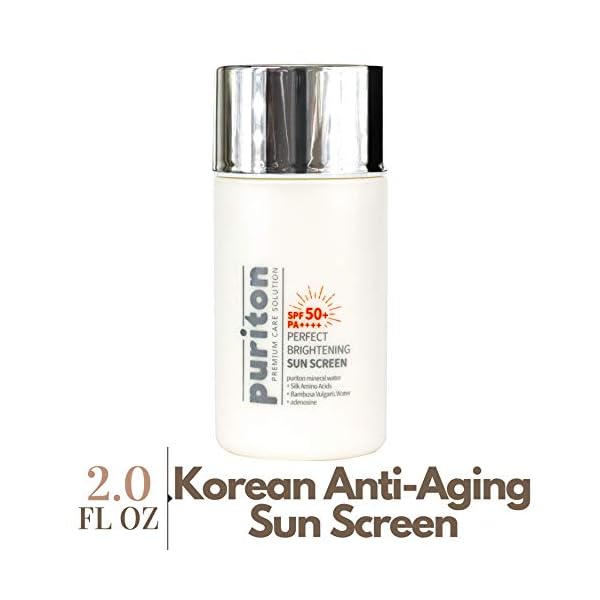 Puriton-Anti-Aging-Perfect-Brightening-Sun-Screen-Broad-Spectrum-SPF-50-with-Natural-Mineral-Extract-Korean-Daily-Facial-Protection-50g-2-Fl-oz Puriton Anti Aging Perfect Brightening Sun Screen Broad Spectrum SPF 50+ with Natural Mineral Extract, Korean Daily…