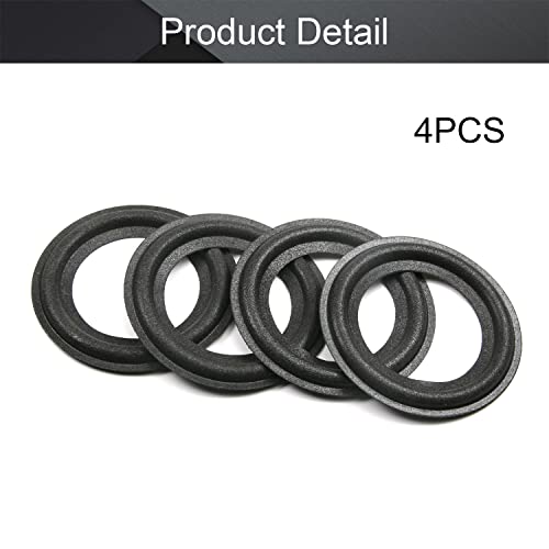 Image of Fielect 2.5inch /63mm Speaker Foam Edge Surround Rings Replacement Parts for Speaker Repair or DIY 4Pcs
