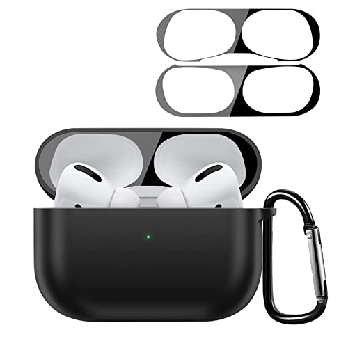 YAODLE AirPod pro 2 �P�[�X�y�_�X�g�K�[�h�t���z Airpods 2 pro �p �P�[�X �V���R���f�� ���C�����X�[�d�\ �h�o �h�� �h�o �����h�~ �t�b�N�t�� (�u���b�N)