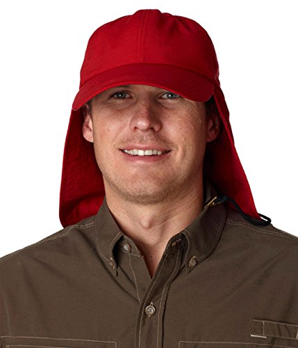 ADAM'S HEADWEAR EXTREME OUTDOOR HAT - UPF 45+ (Red) One Size