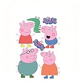 Fange DIY Removable Peppa Pig Wall Stickers Children Room'S Decor Bedroom Decals Kindergarten Background Stickers 42.5''x16.5'' by Fangeplus
