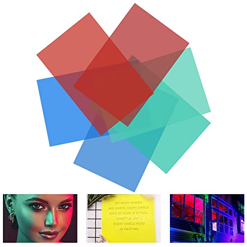 YUENWUZINIC 6 Pz Filtri Colorati per Luci Gelatine...