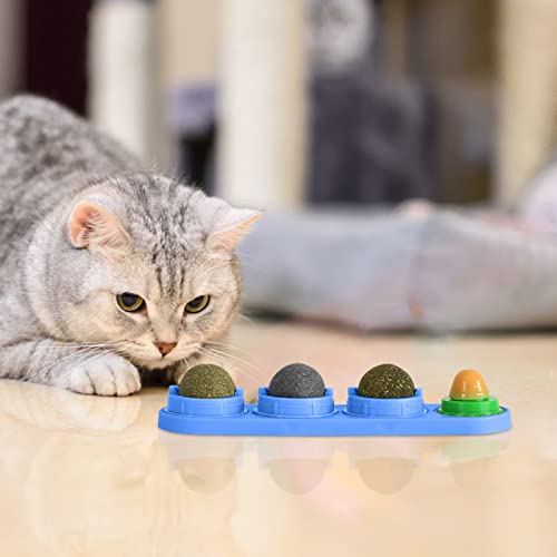 Catnip bola de gato | Brinquedos giratórios de bolas de catnip para gatos - Brinquedos de mastigação