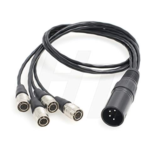 Câble XLR 4 broches vers Hirose résolvant le manque de prises sur Zoom F8 et 688