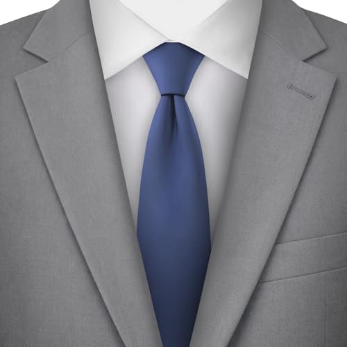 Image of Jacob Alexander Men's Slim Width 2.75 inch Solid Color Tie