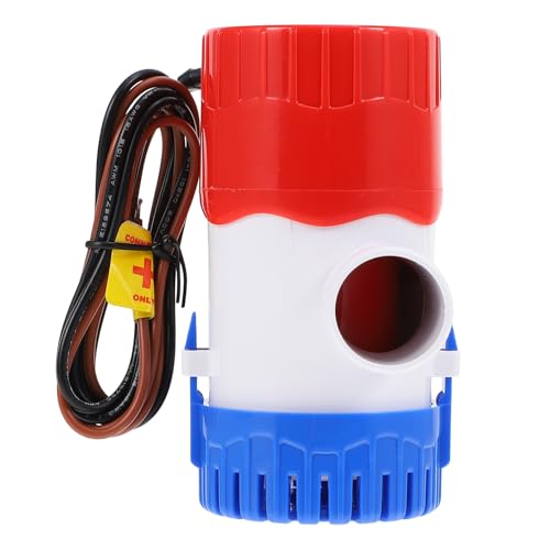 BUGUUYO Tauch bilgepumpe Elektrische Lenzpumpe für Boote Yacht Schlauchboot mit Korrosionsschutz und Geräuscharmem Motor Kompakt Langlebig für Meerwasserentwässerung