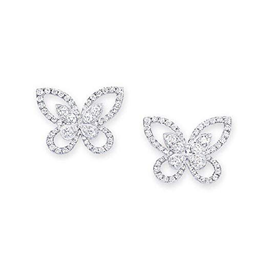 Boucles d'oreilles papillon moissanite le cadeau idéal pour célébrer un anniversaire unique
