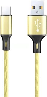 USB C Cable,2M TOVTOT Type C Charger Fast Charging Cable Nylon USB Type C Lead for Samsung Galaxy S10 S20 S21 S22 FE S8 S9 Plus A12 A21s A20e A40 A41 A42 A50 A51 A70 A71,Huawei Google Pixel Gold
