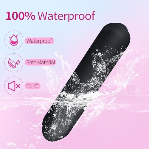Image of Jango Mini Bullet Personal Body Massager With Bluetooth Connect|Bluetooth App|10 Modes,USB Charging, Waterproof (Black)