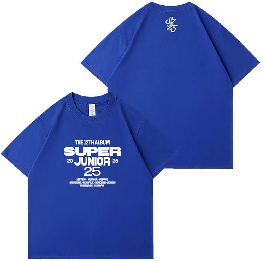 Amazon | Super Junior 25 Tシャツ 25周年 記念シャツ 半袖 スーパー