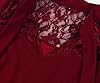 Wellwits Women's Lace Insert Gothic Bell Sleeves Vintage Dress Medieval Red 2XL #1