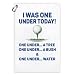 Msticey Funny 'I was One Under Today' Printed Microfiber Golf Towel with Clip, Great Golf Gift for Dad Mom Grandpa Golfer Father's Day or Birthday, Golf Accessory for Him or Her