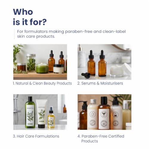 Image of Optiphen Plus Preservative | Natural Preservative for Cosmetics Water Soluble Paraben Free Broad Spectrum Preservative for Lotions Making DIY Products, Serums - 60ml