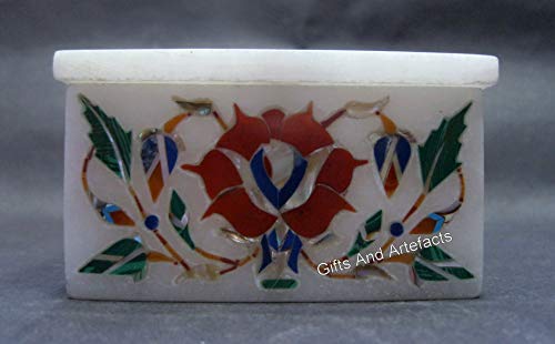 Boîte à bijoux en marbre compacte anti-poussière pour table - 4