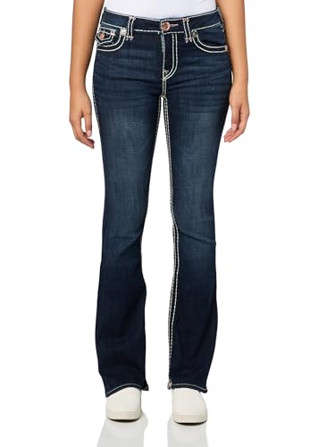 True Religion Becca MID Rise Bootcut Flap Pocket Super T Women's Jeans - Dark Stone Fox